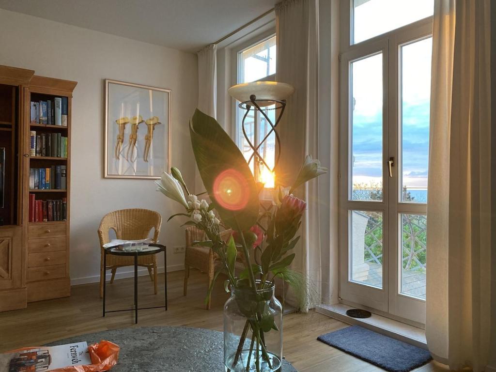 Villa Seeblick Warnemuende - Fewo Mit Meerblick Und Balkon Direkt Am Strand Fuer 2-4 Pers Rostock Exteriér fotografie