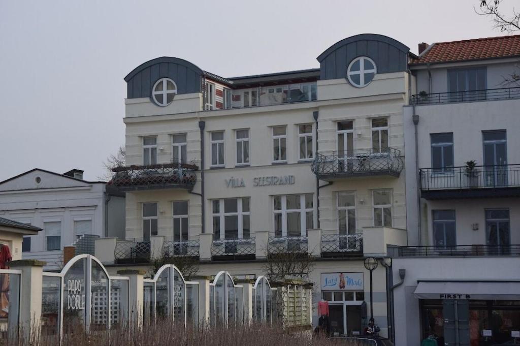 Villa Seeblick Warnemuende - Fewo Mit Meerblick Und Balkon Direkt Am Strand Fuer 2-4 Pers Rostock Exteriér fotografie