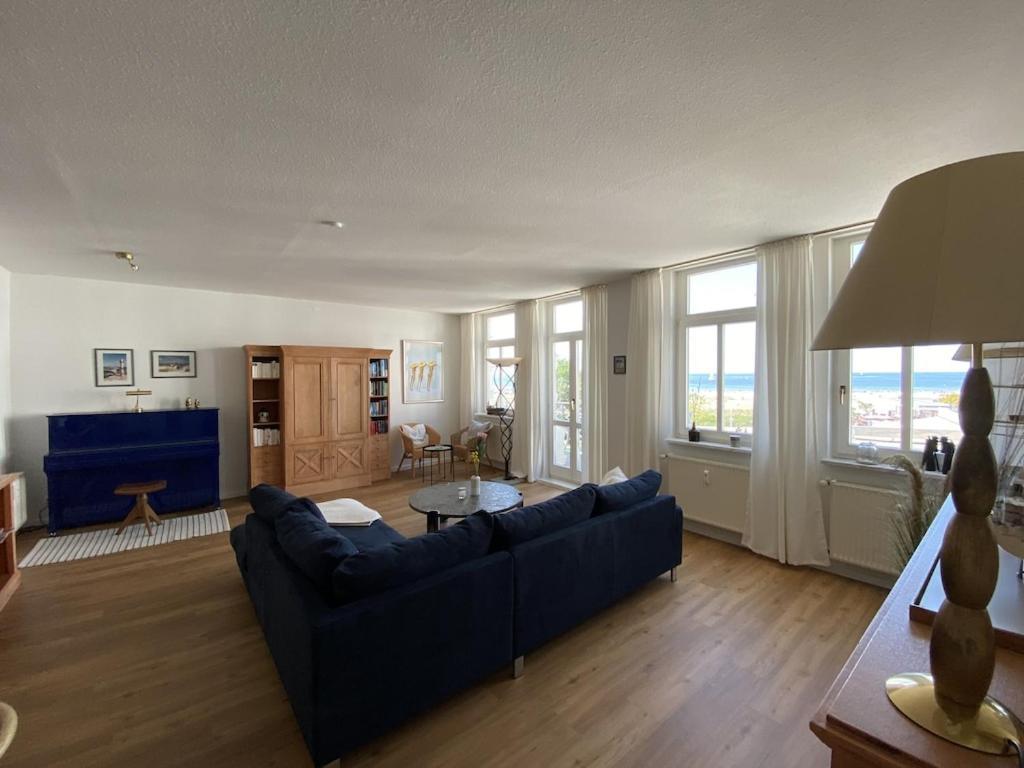Villa Seeblick Warnemuende - Fewo Mit Meerblick Und Balkon Direkt Am Strand Fuer 2-4 Pers Rostock Exteriér fotografie